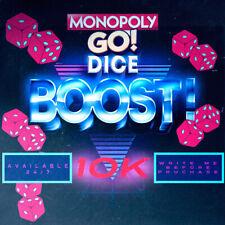 Monopoly Go Dice Boost 10k (Please Message Me Before Purchasing)