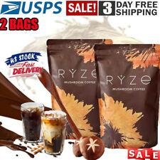 Pack of 2 - Organic RYZE Mushroom Coffee ☕ 30 Servings Per Pack -Free Shipping